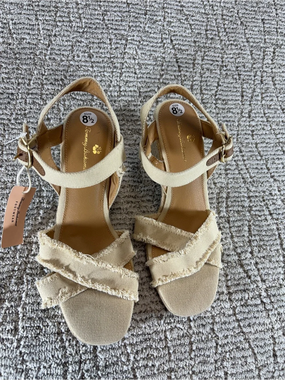 NEW Tommy Bahama Size 8.5 Bethany Espadrille Wedge Sandals